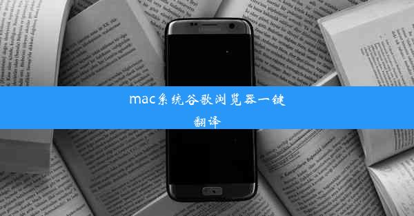 mac系统谷歌浏览器一键翻译