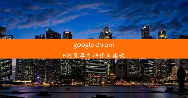 google chrome浏览器自动停止播放