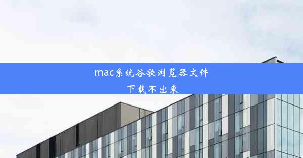 mac系统谷歌浏览器文件下载不出来