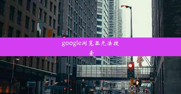 google浏览器无法搜索