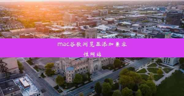 mac谷歌浏览器添加兼容性网站