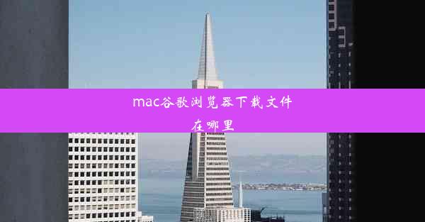 mac谷歌浏览器下载文件在哪里