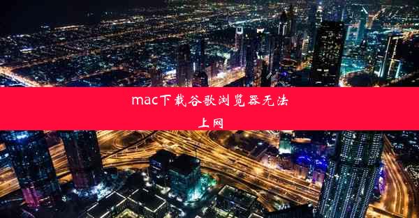 mac下载谷歌浏览器无法上网