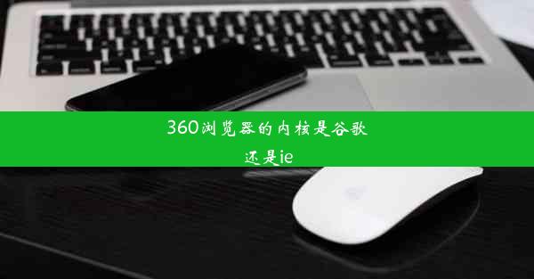 360浏览器的内核是谷歌还是ie