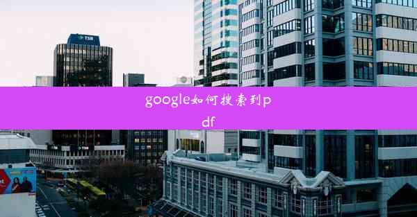 google如何搜索到pdf