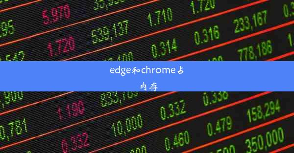 edge和chrome占内存