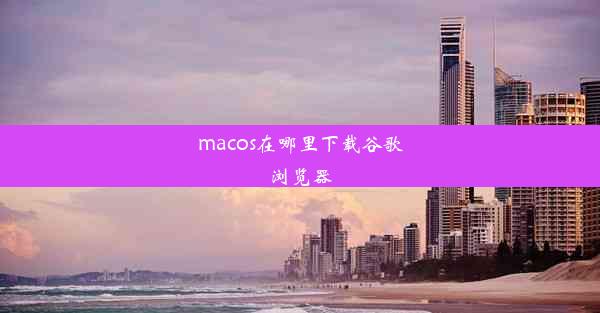 macos在哪里下载谷歌浏览器