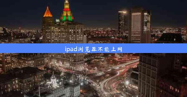 ipad浏览器不能上网