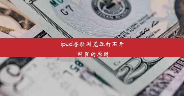 ipad谷歌浏览器打不开网页的原因