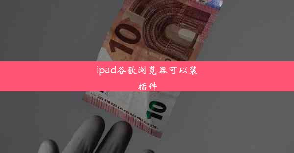 ipad谷歌浏览器可以装插件