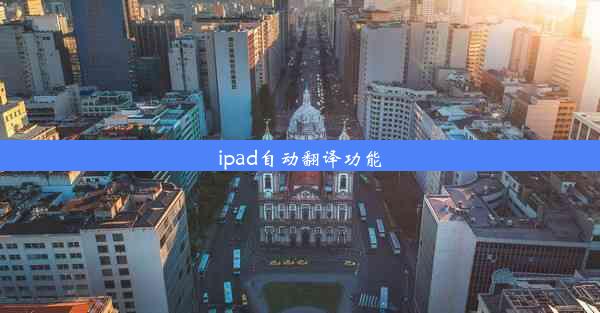 ipad自动翻译功能