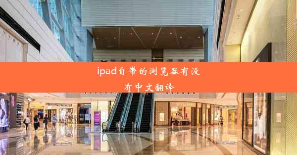 ipad自带的浏览器有没有中文翻译