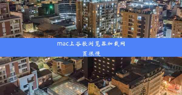 mac上谷歌浏览器加载网页很慢