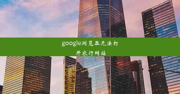 google浏览器无法打开农行网站