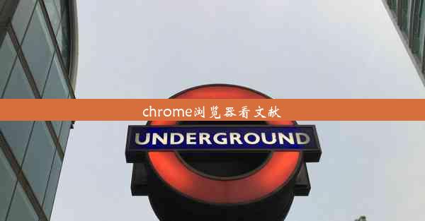 chrome浏览器看文献