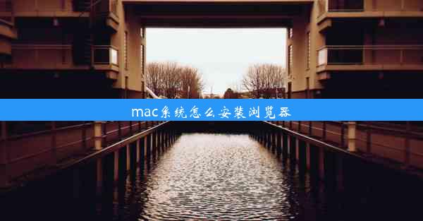 mac系统怎么安装浏览器