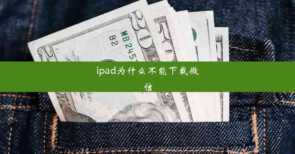 ipad为什么不能下载微信