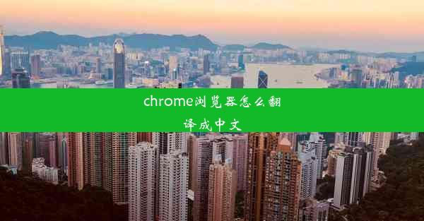 chrome浏览器怎么翻译成中文