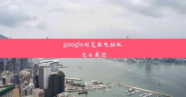 google浏览器电脑版怎么截图