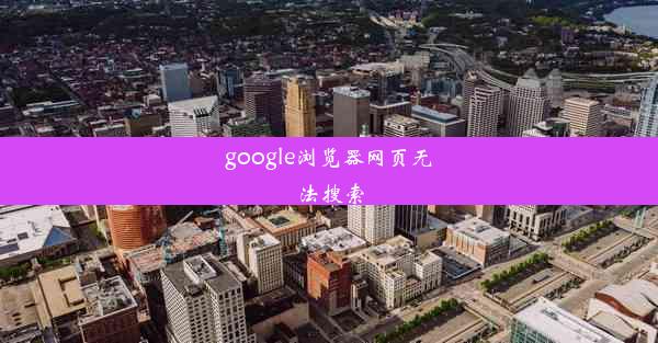 google浏览器网页无法搜索