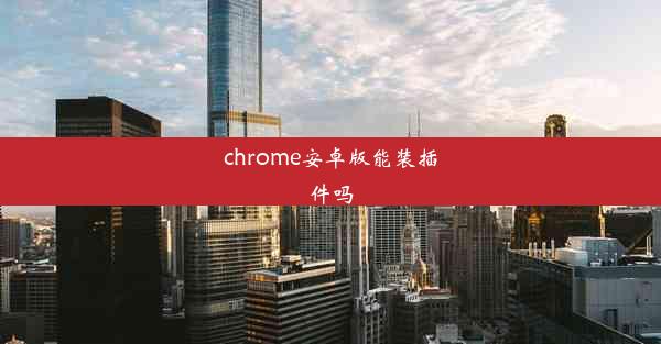 chrome安卓版能装插件吗