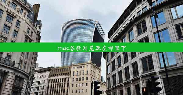 mac谷歌浏览器在哪里下