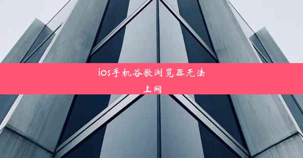 ios手机谷歌浏览器无法上网