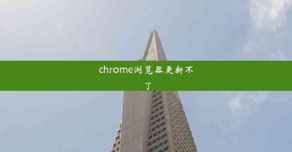 chrome浏览器更新不了