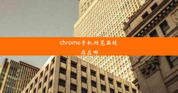 chrome手机浏览器缓存在哪