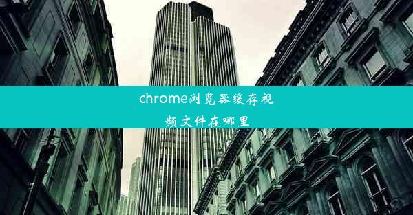 chrome浏览器缓存视频文件在哪里