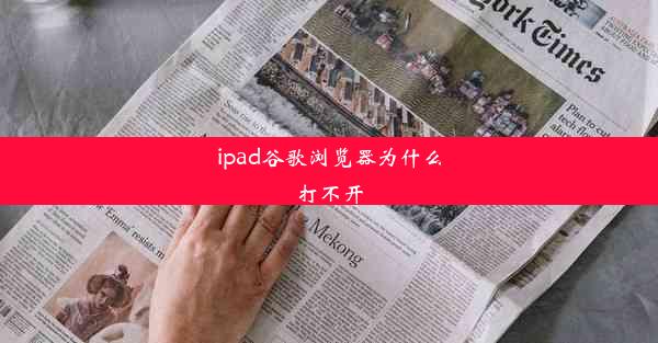 ipad谷歌浏览器为什么打不开