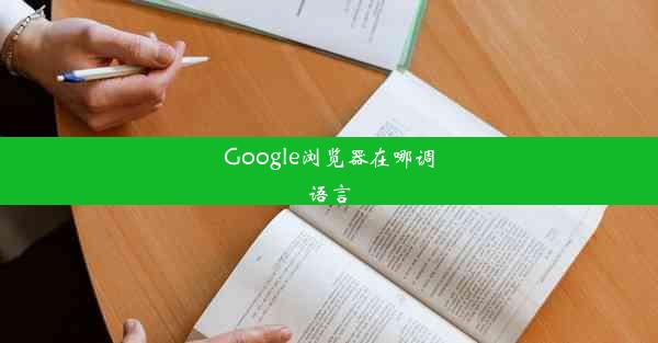 Google浏览器在哪调语言