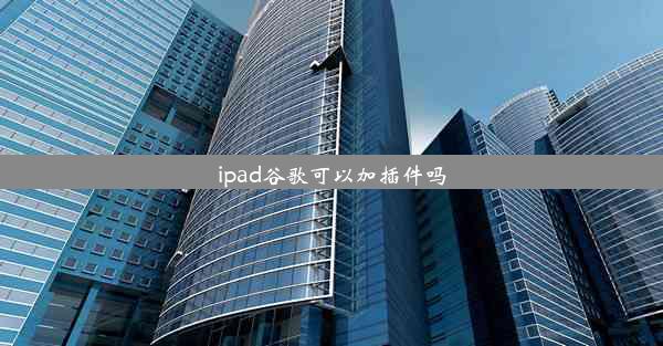 ipad谷歌可以加插件吗