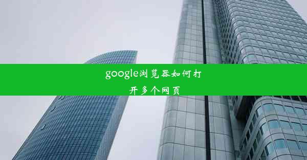 google浏览器如何打开多个网页