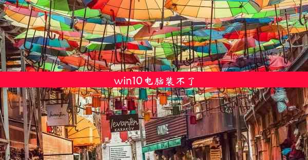 win10电脑装不了