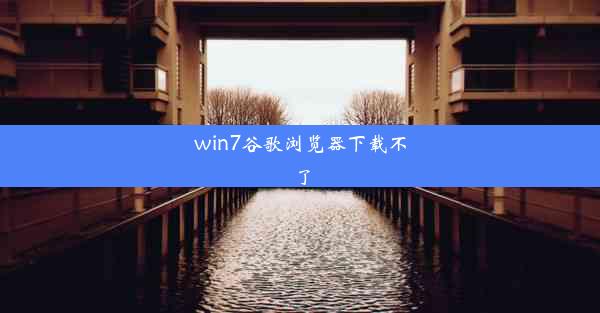 win7谷歌浏览器下载不了