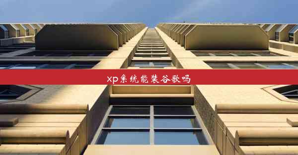 xp系统能装谷歌吗