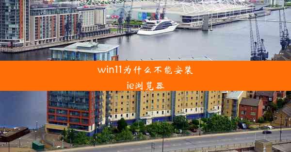 win11为什么不能安装ie浏览器