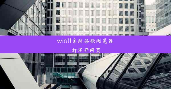 win11系统谷歌浏览器打不开网页