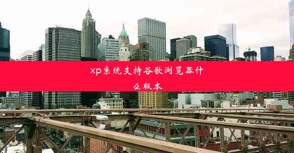 xp系统支持谷歌浏览器什么版本