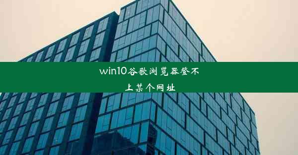 win10谷歌浏览器登不上某个网址