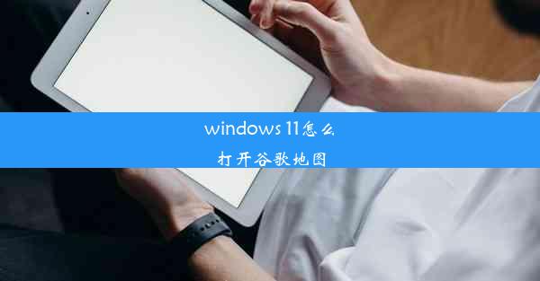 windows 11怎么打开谷歌地图