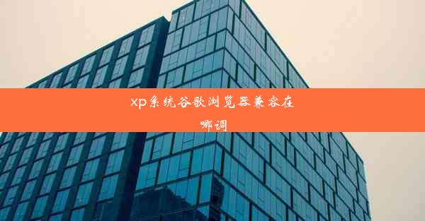 xp系统谷歌浏览器兼容在哪调