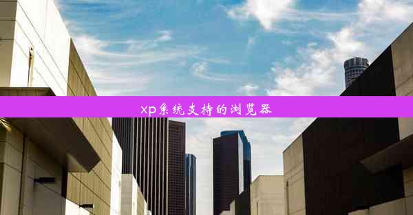 xp系统支持的浏览器