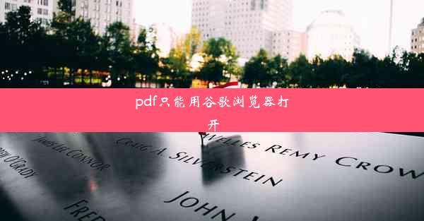 pdf只能用谷歌浏览器打开