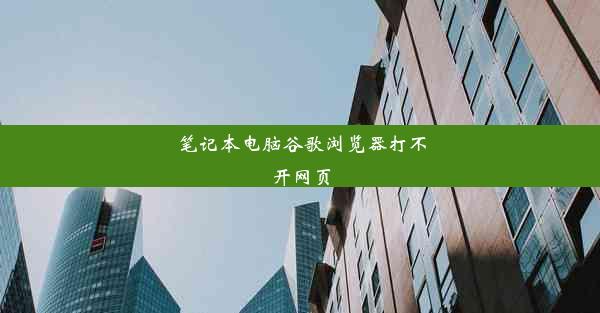 笔记本电脑谷歌浏览器打不开网页